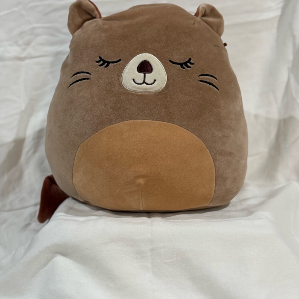 Squishmallows Maisha The Beaver 14” Light Brown Plush Toy Rare Release 2021